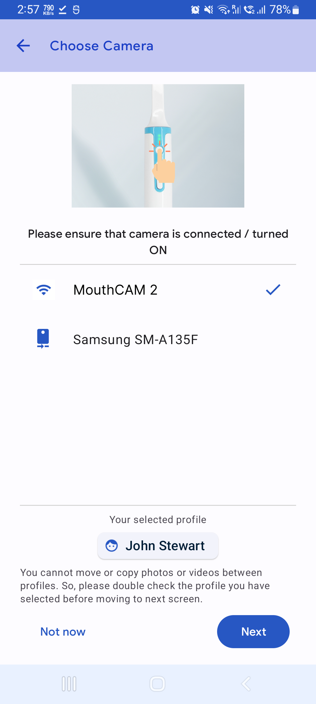 mouthcam instructions